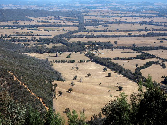 Looking down into the landscape - Photography by Sharon Alston